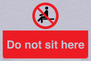 Do not sit here